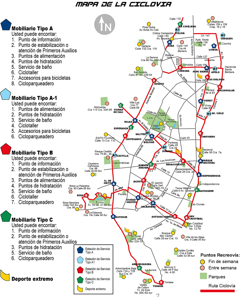 Ciclovías de Bogotá